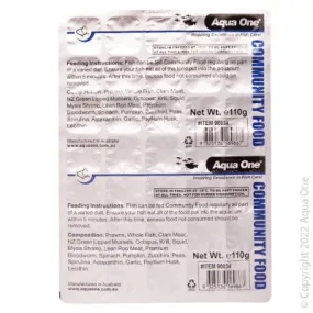 Aqua One Frozen Community Food 110g Punch Out Pack^^^