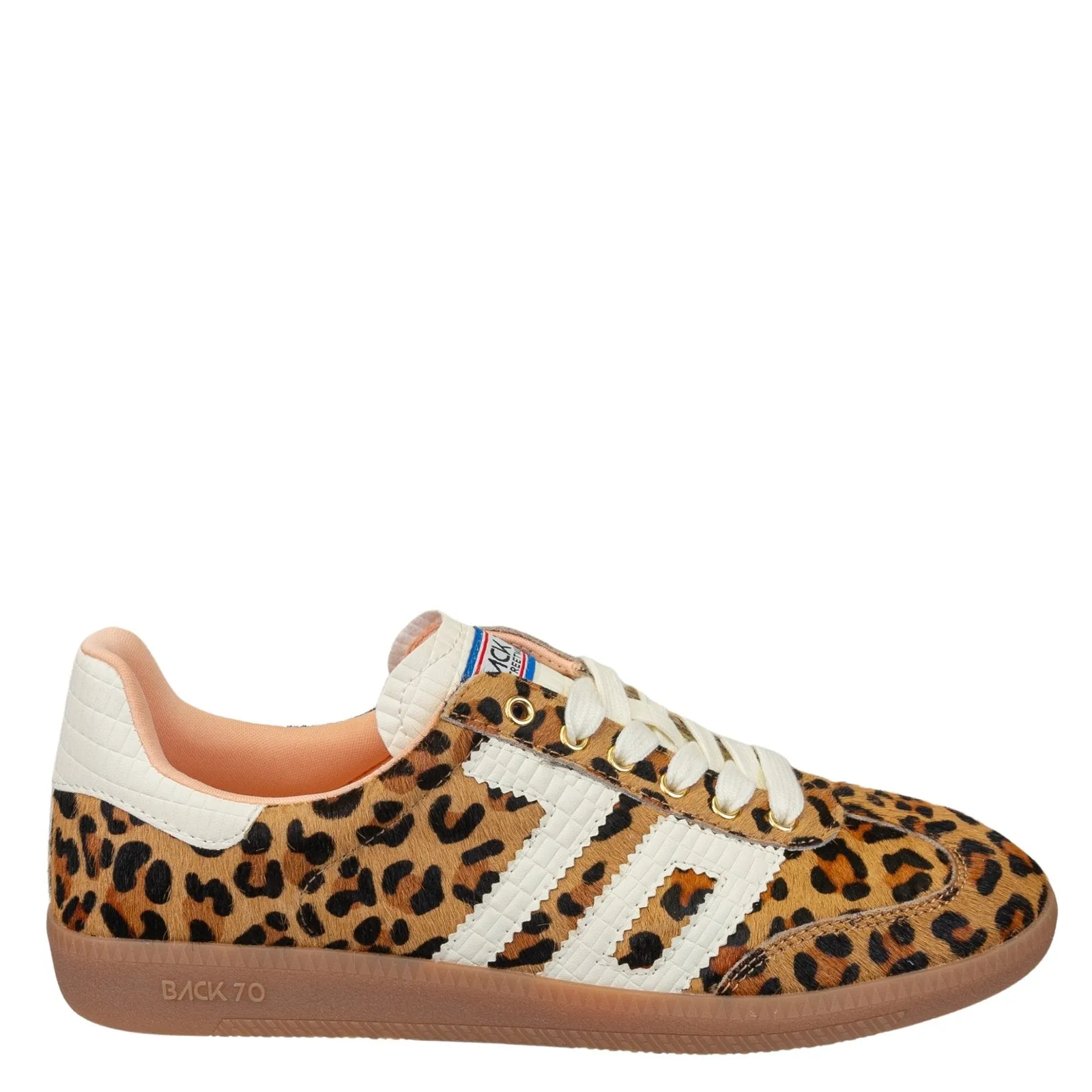 BACK 70 - CLOUD in LEOPARD CAMEL WHITE Sneakers