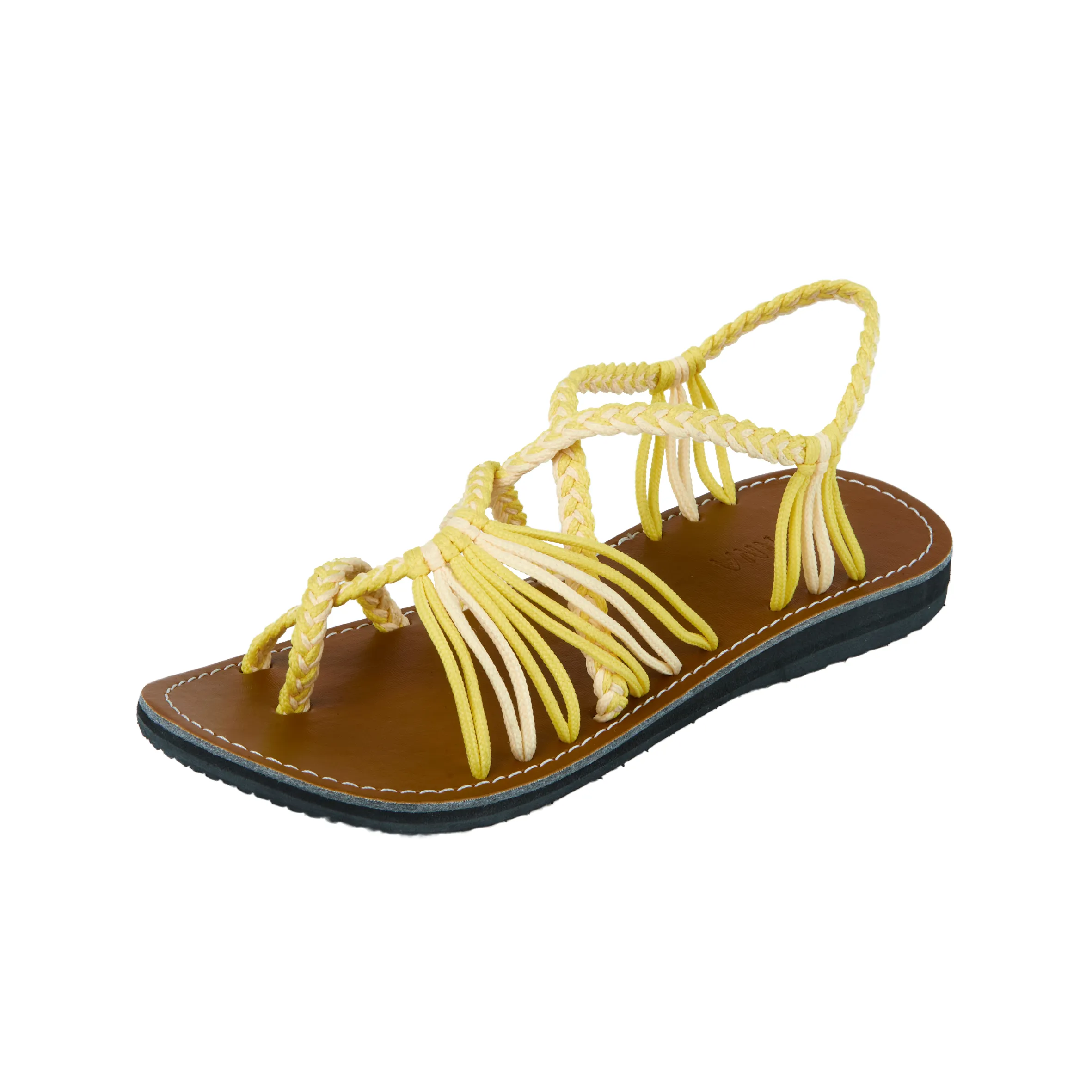 Banyan - Yellow Cream Rope Sandals