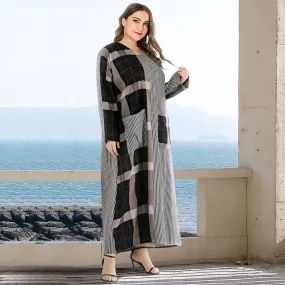 Black and White Plaid Dress with Pockets | Nirvana