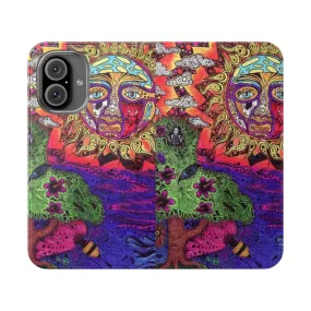 Boho Hippie Sun Flip Phone Case