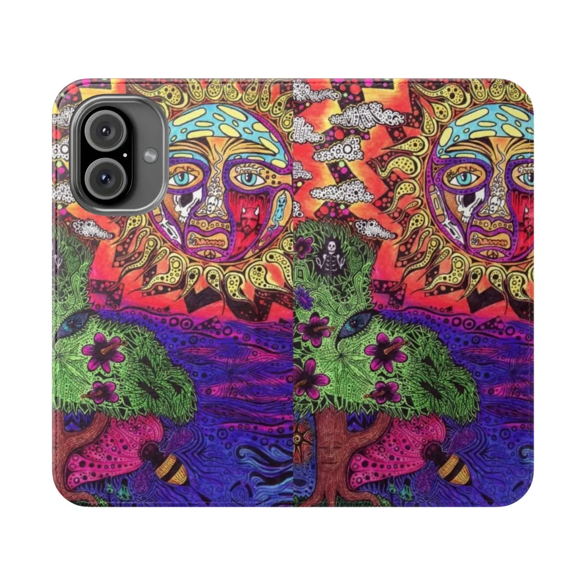 Boho Hippie Sun Flip Phone Case