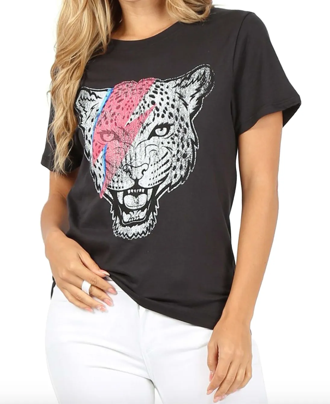 Bowie Tiger Tee - Black