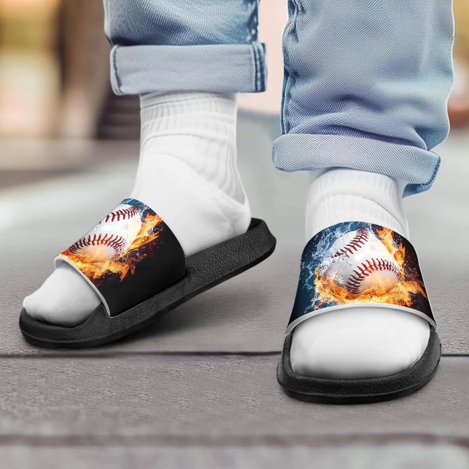 Boys Slides Cool Animal Cloud Slides for Kids Summer House Slippers Beach Sandals