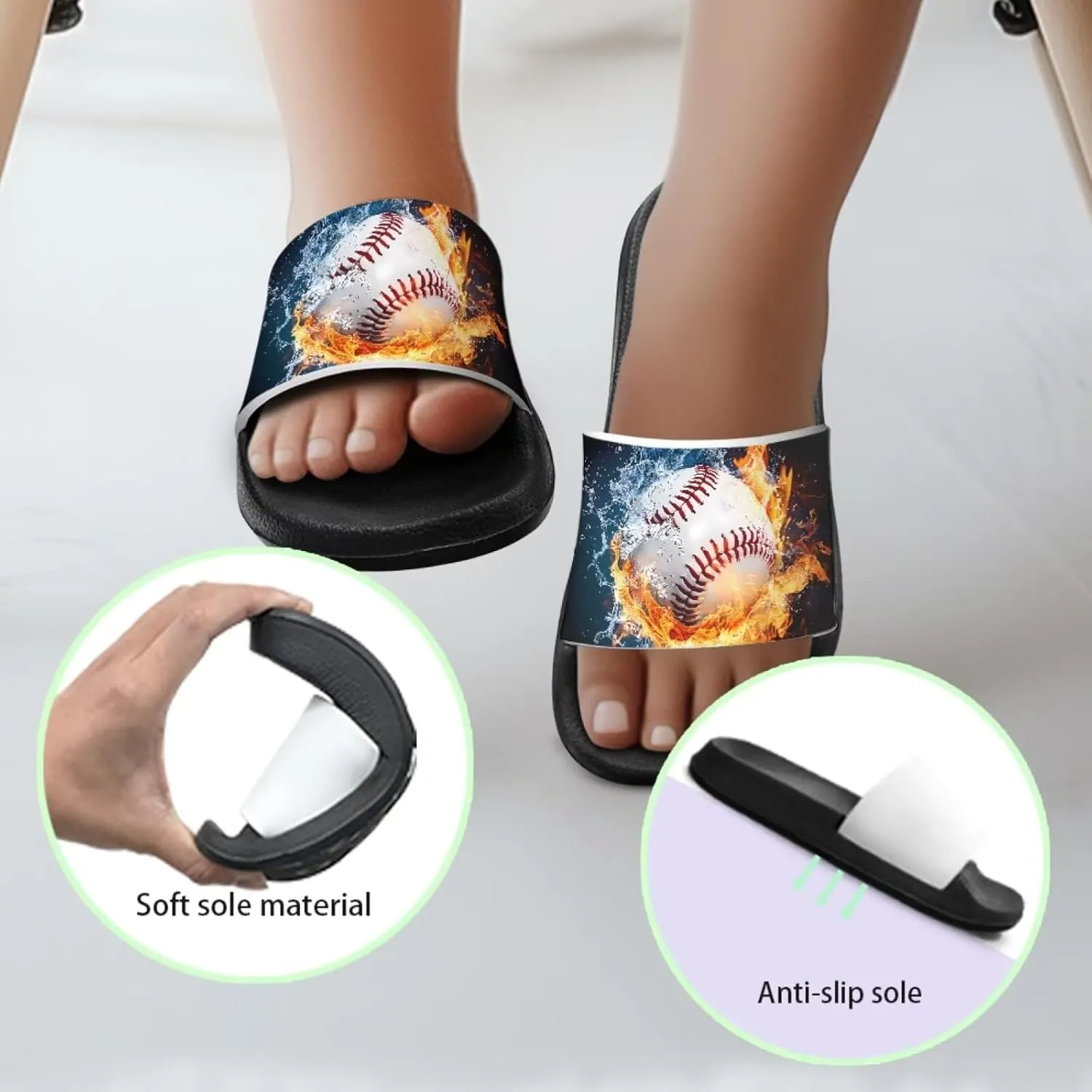 Boys Slides Cool Animal Cloud Slides for Kids Summer House Slippers Beach Sandals