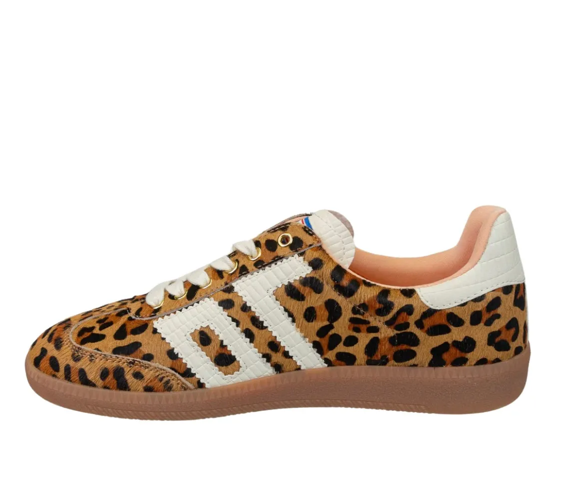 CLOUD in LEOPARD CAMEL WHITE Sneakers
