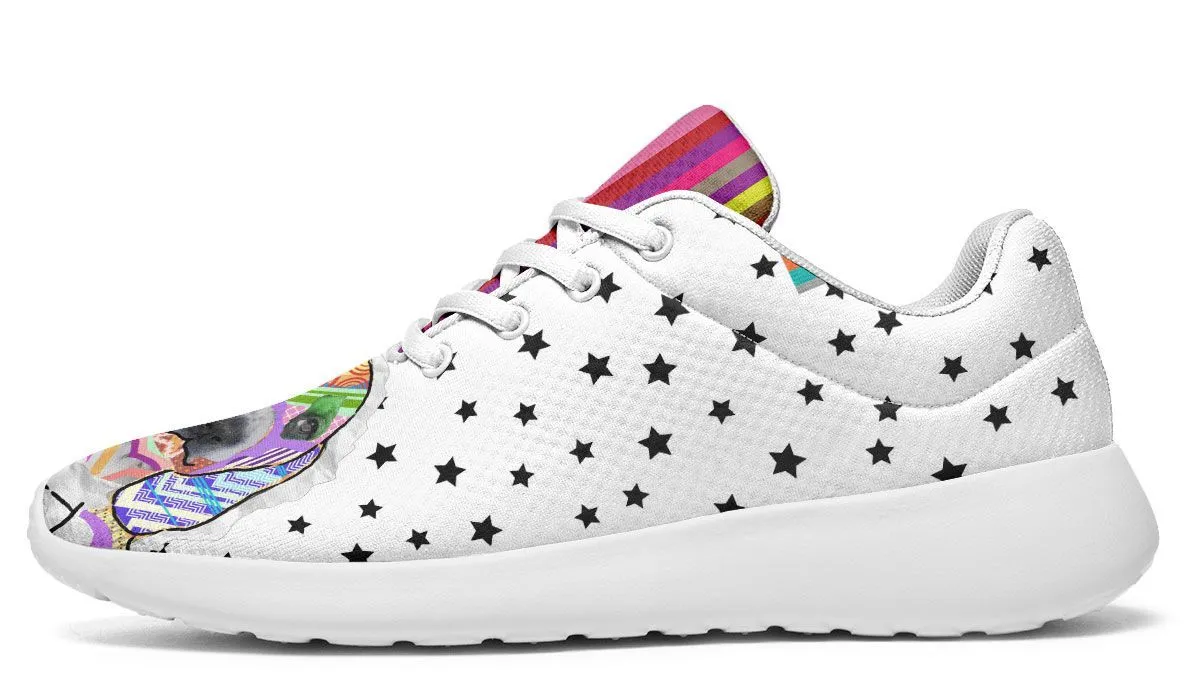 Collage Pup Basset Hound Sneakers