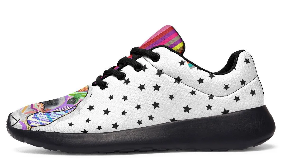 Collage Pup Basset Hound Sneakers