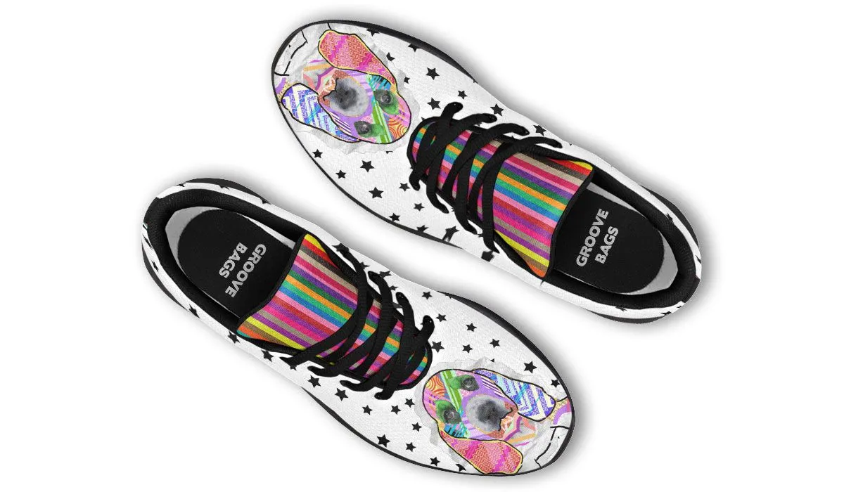 Collage Pup Basset Hound Sneakers