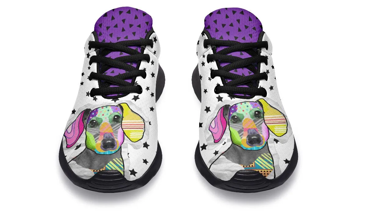 Collage Pup Dachshund Sneakers
