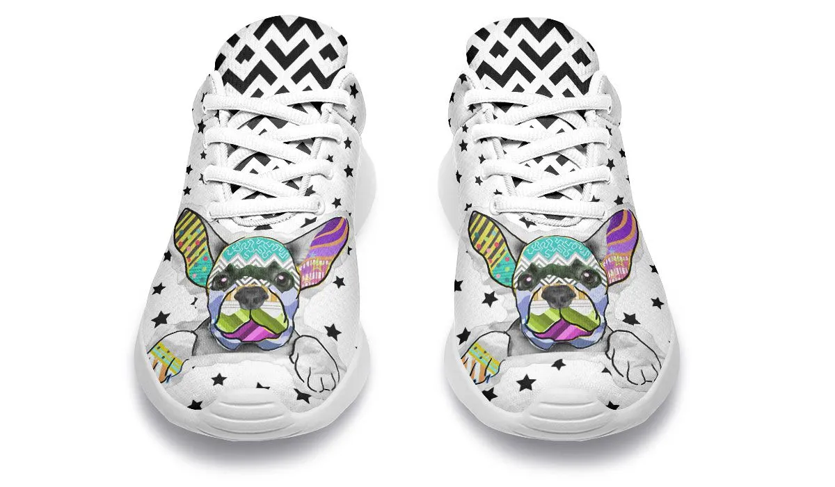 Collage Pup Frenchie Sneakers