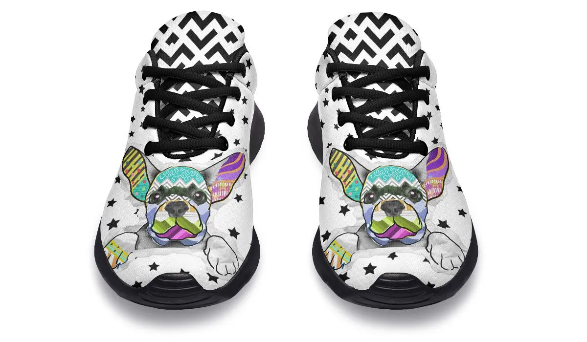 Collage Pup Frenchie Sneakers