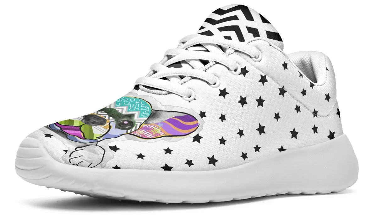 Collage Pup Frenchie Sneakers