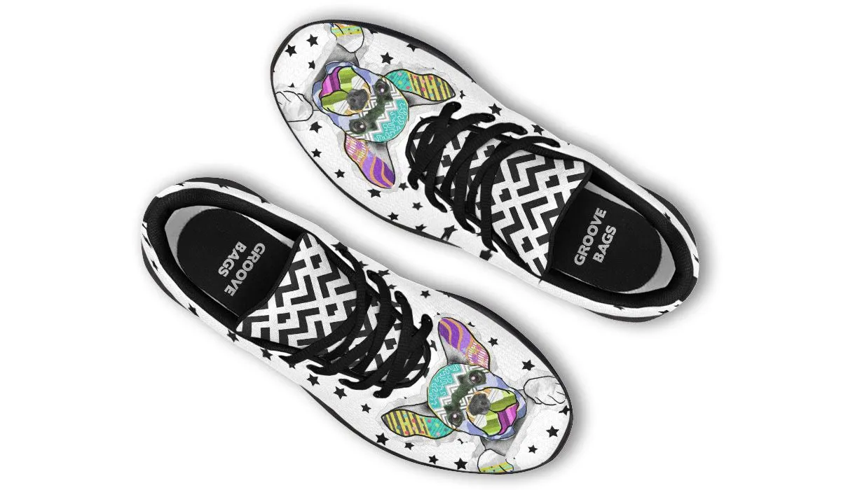 Collage Pup Frenchie Sneakers