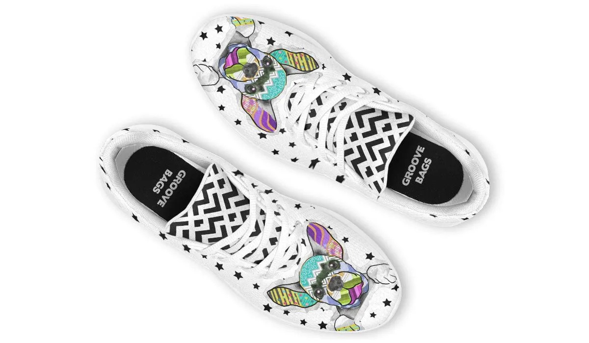 Collage Pup Frenchie Sneakers