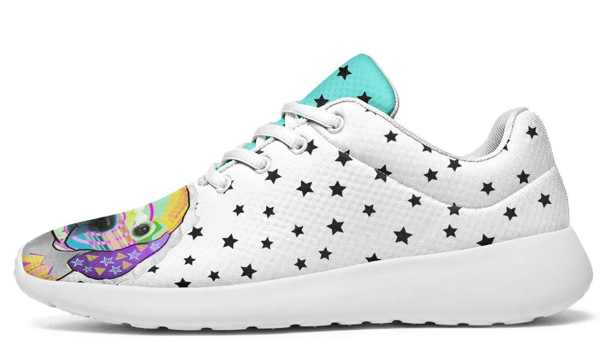 Collage Pup Golden Retriever Sneakers