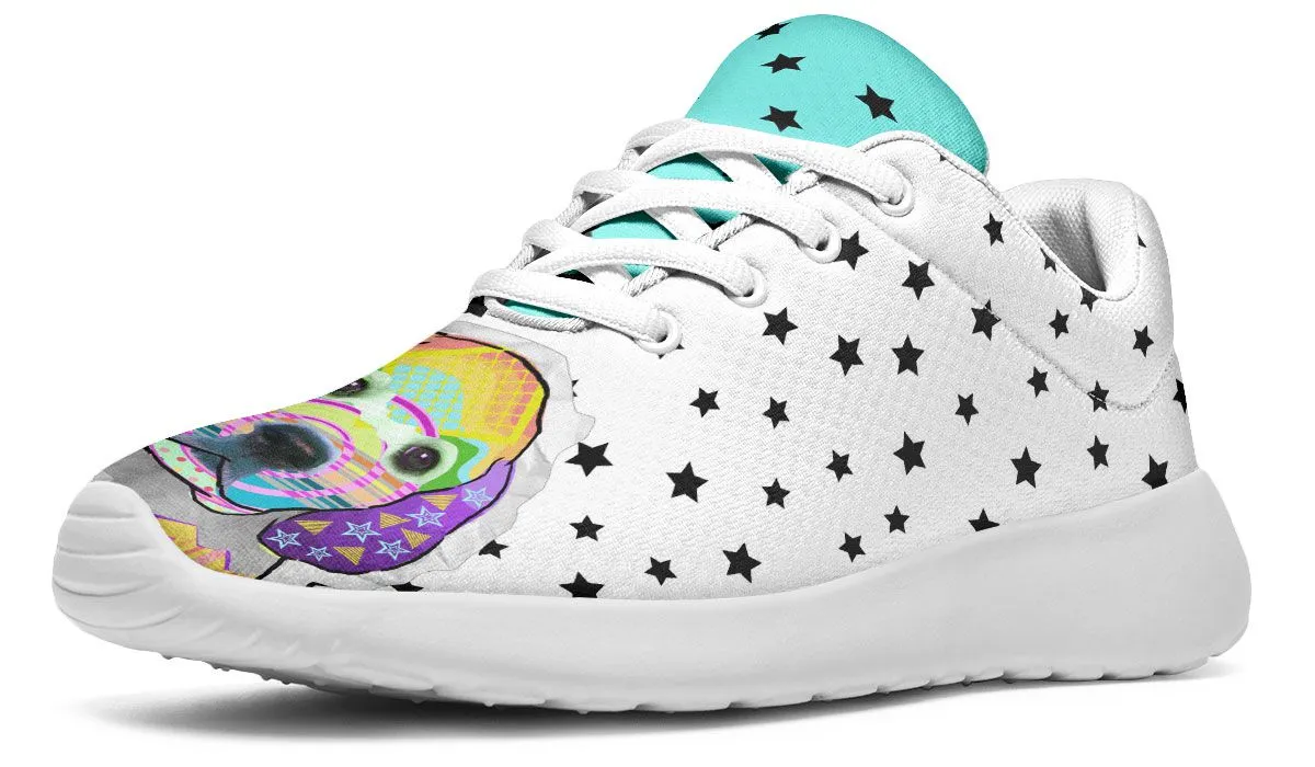 Collage Pup Golden Retriever Sneakers