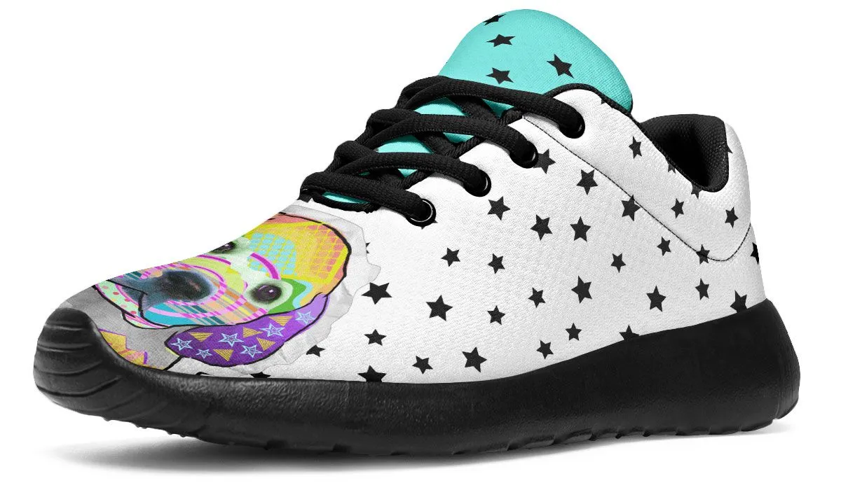 Collage Pup Golden Retriever Sneakers