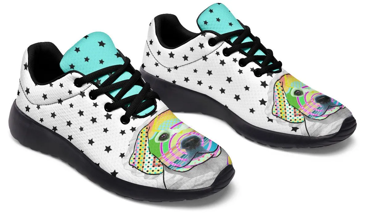 Collage Pup Golden Retriever Sneakers