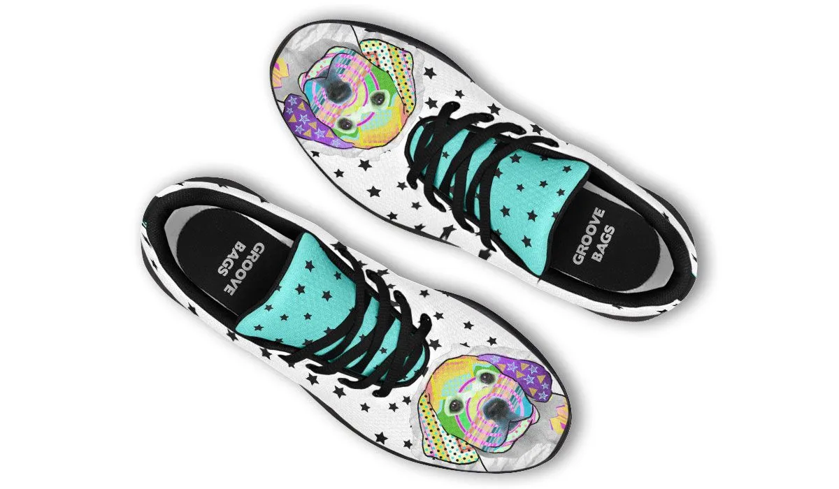 Collage Pup Golden Retriever Sneakers