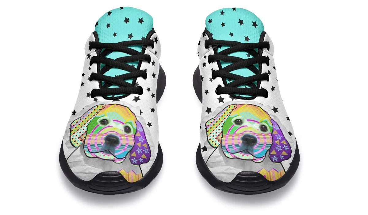 Collage Pup Golden Retriever Sneakers