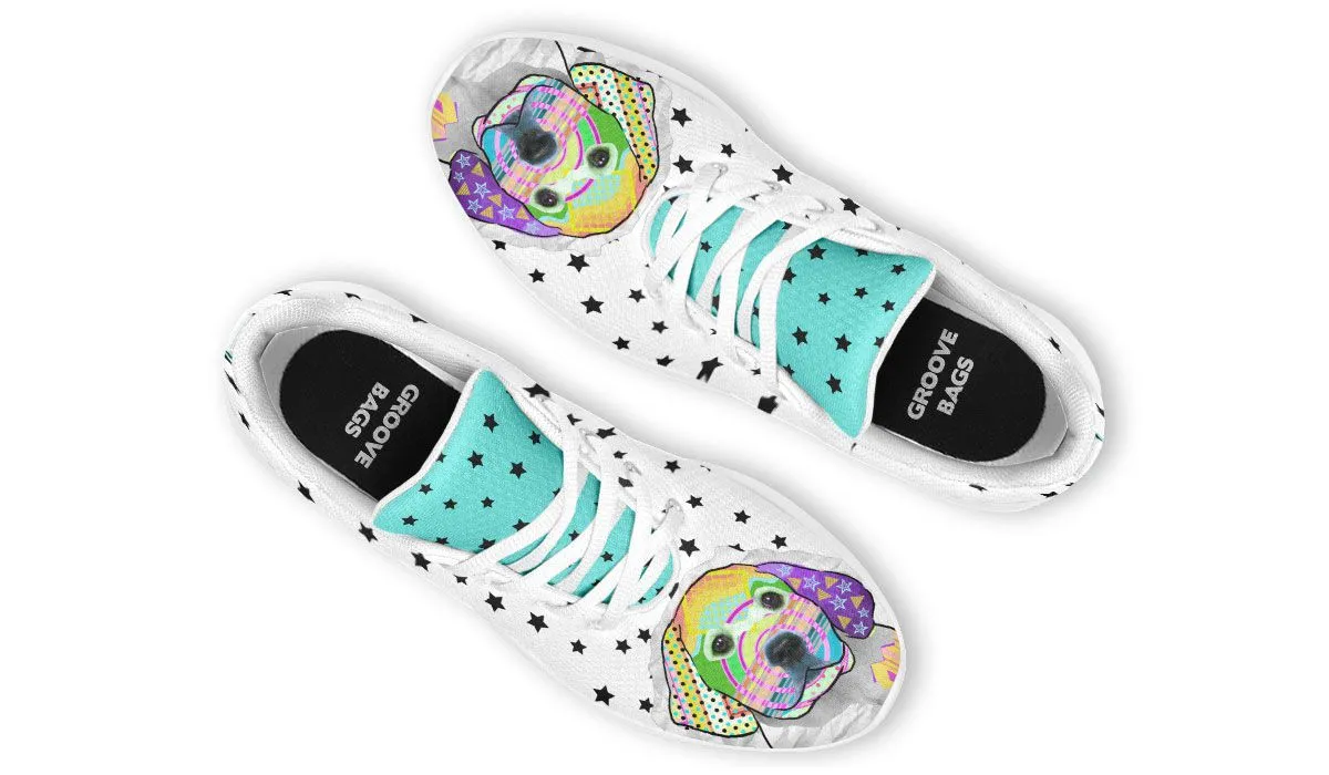 Collage Pup Golden Retriever Sneakers