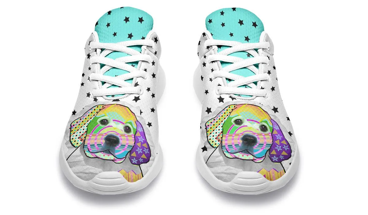 Collage Pup Golden Retriever Sneakers