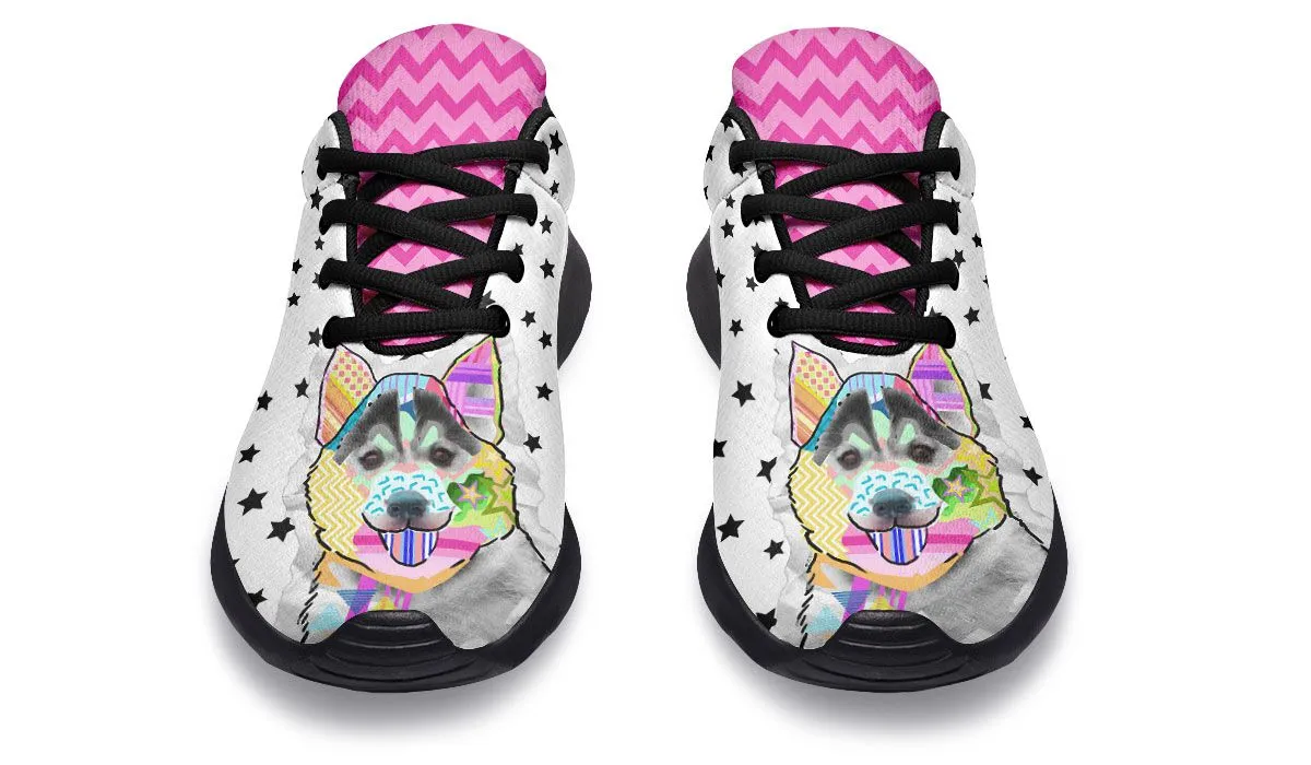 Collage Pup Husky Sneakers