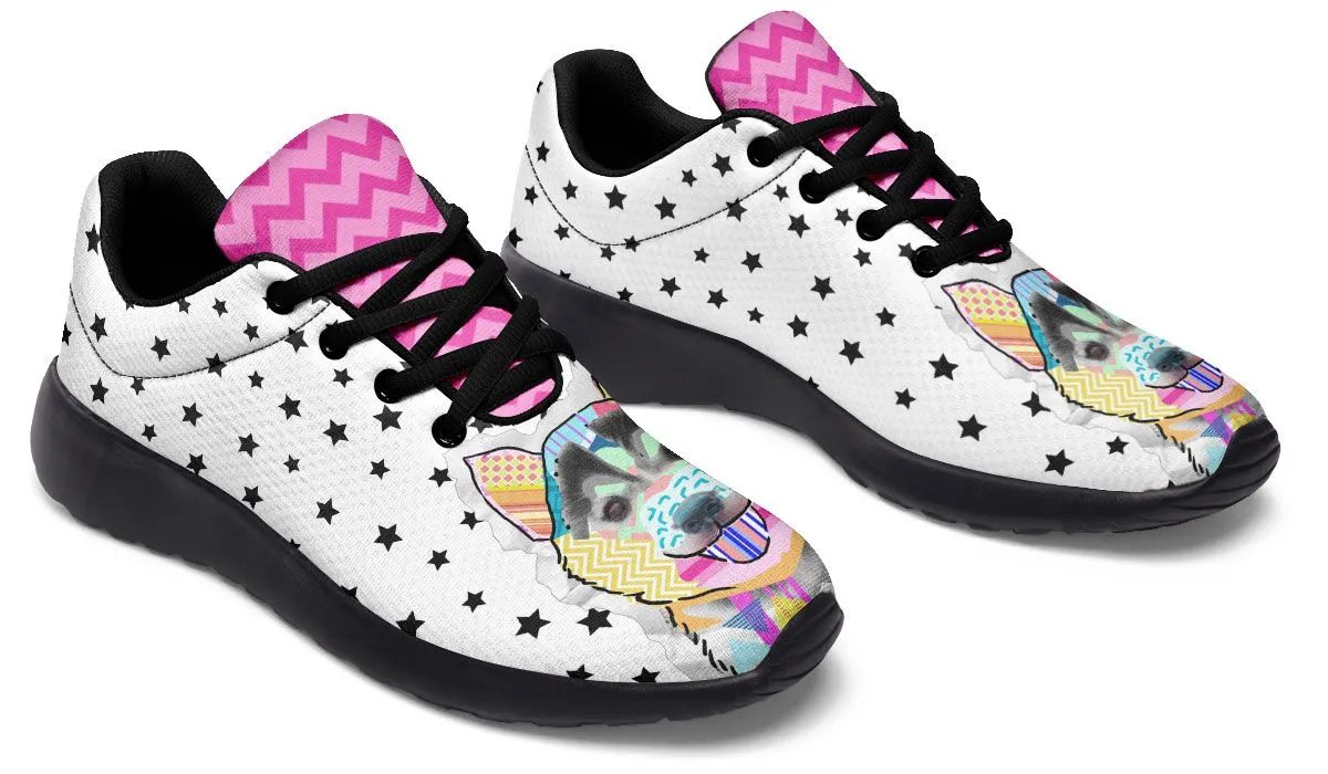 Collage Pup Husky Sneakers
