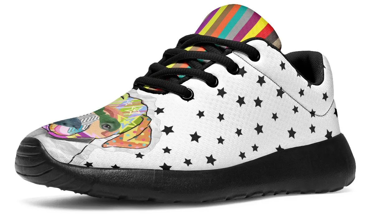Collage Pup Pit Bull Sneakers