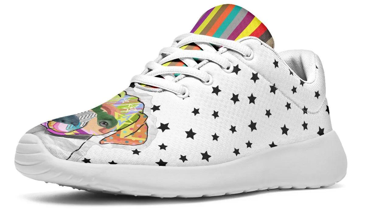 Collage Pup Pit Bull Sneakers