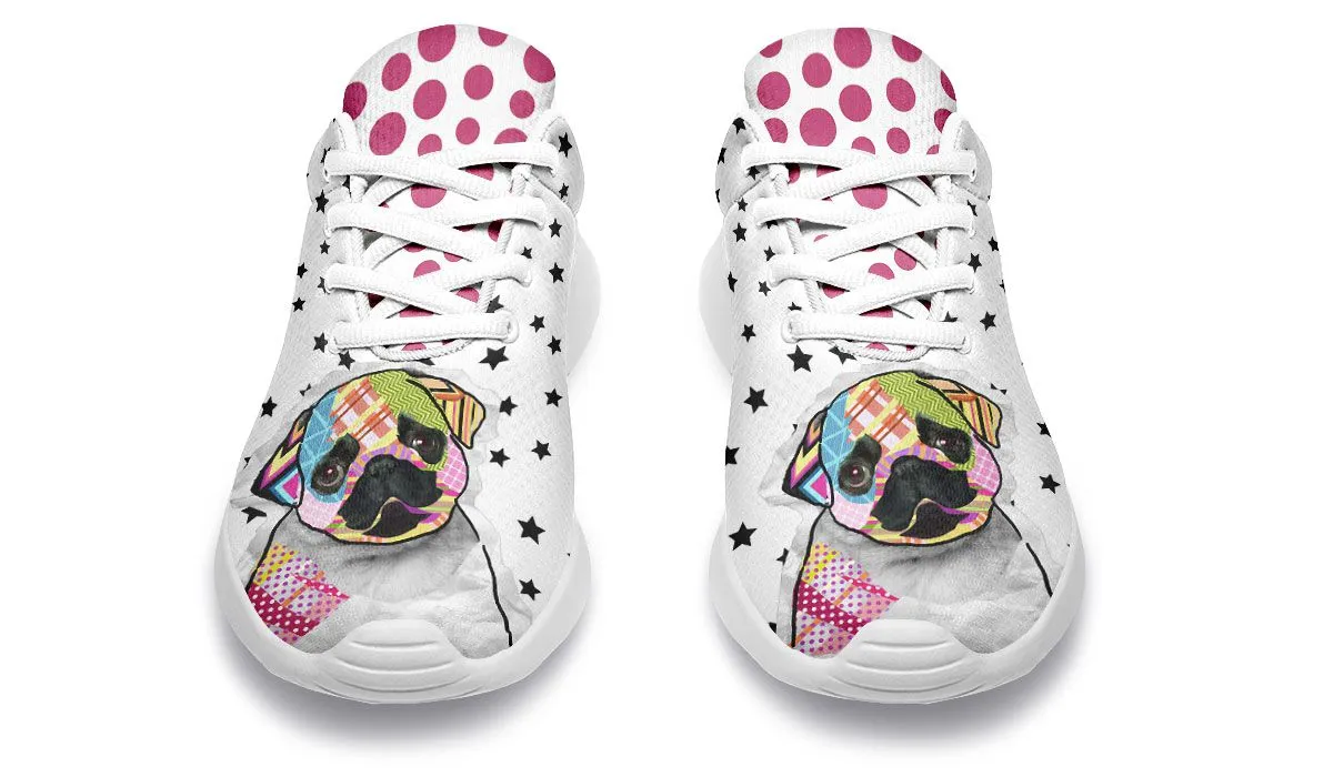 Collage Pup Pug Sneakers