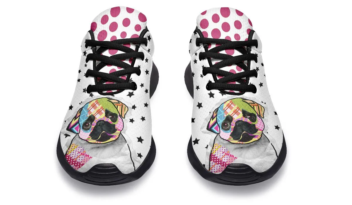 Collage Pup Pug Sneakers