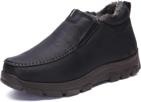 COSIDRAM Men Shoes Winter Snow Boots Cotton-padded Slip on Casual Warm Walking Sneakers House Shoes