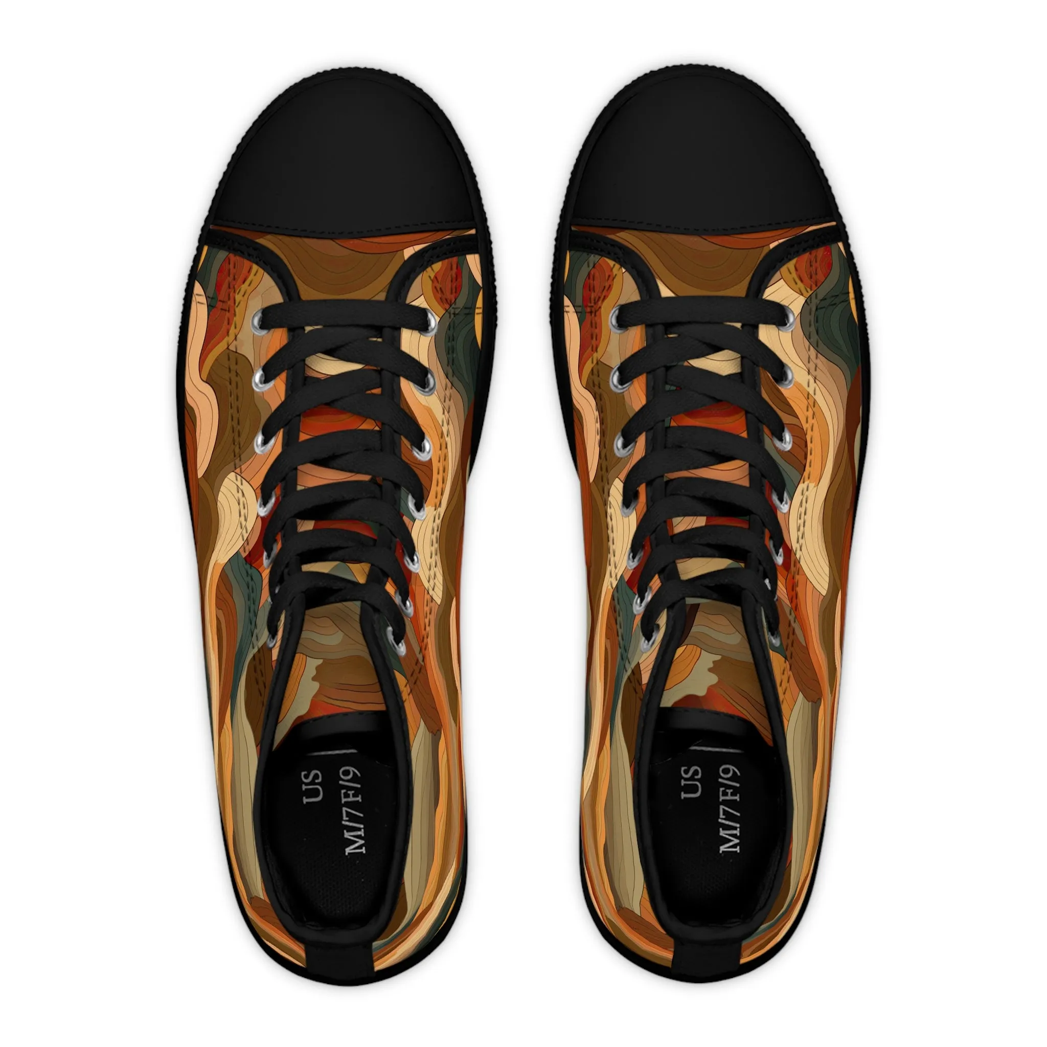 Earth Tones Ver 2 - Women's High Top Sneakers