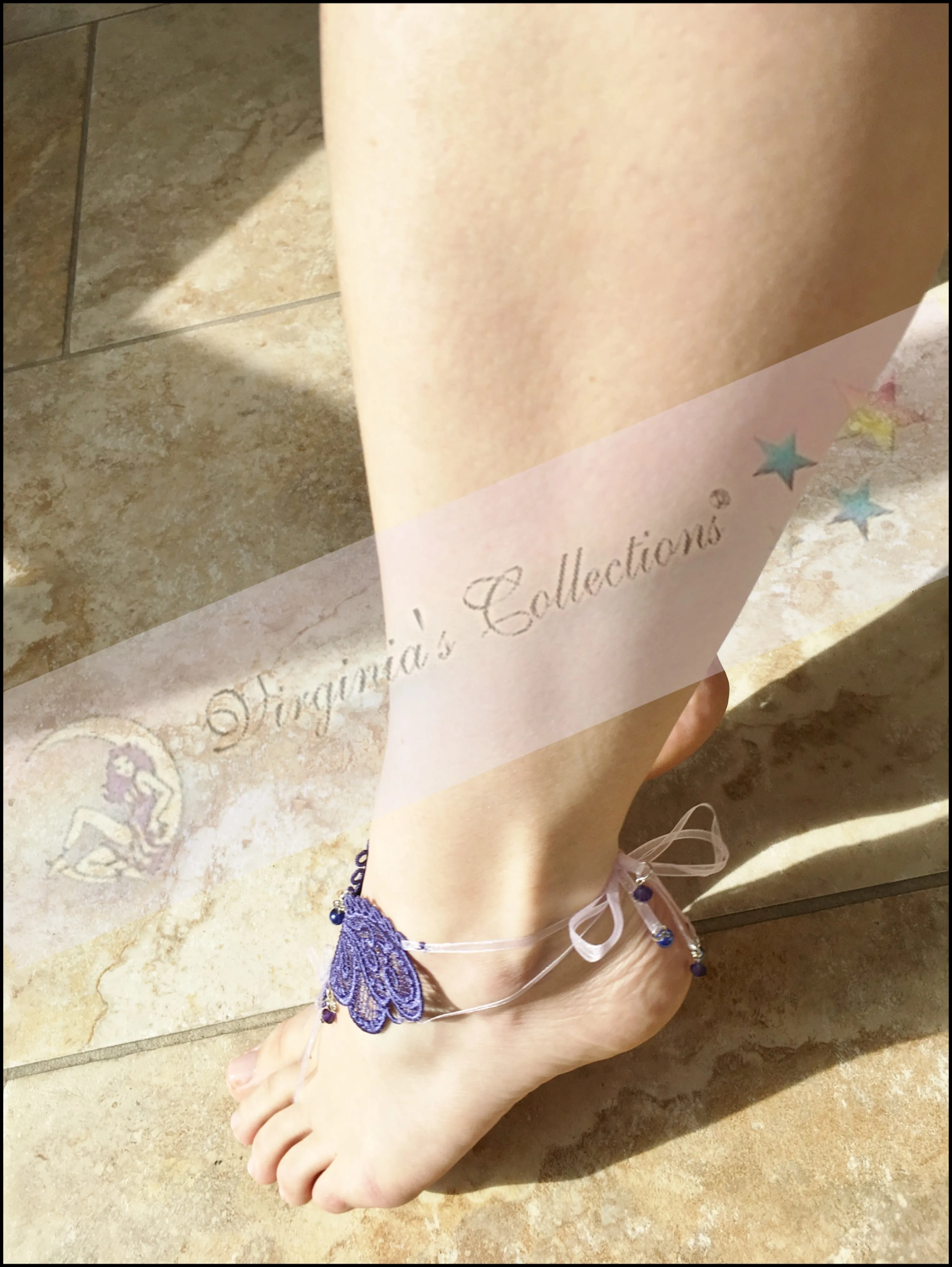 Elegant Barefoot Sandals - FSL   (designed and digitized by Sonia Showalter)