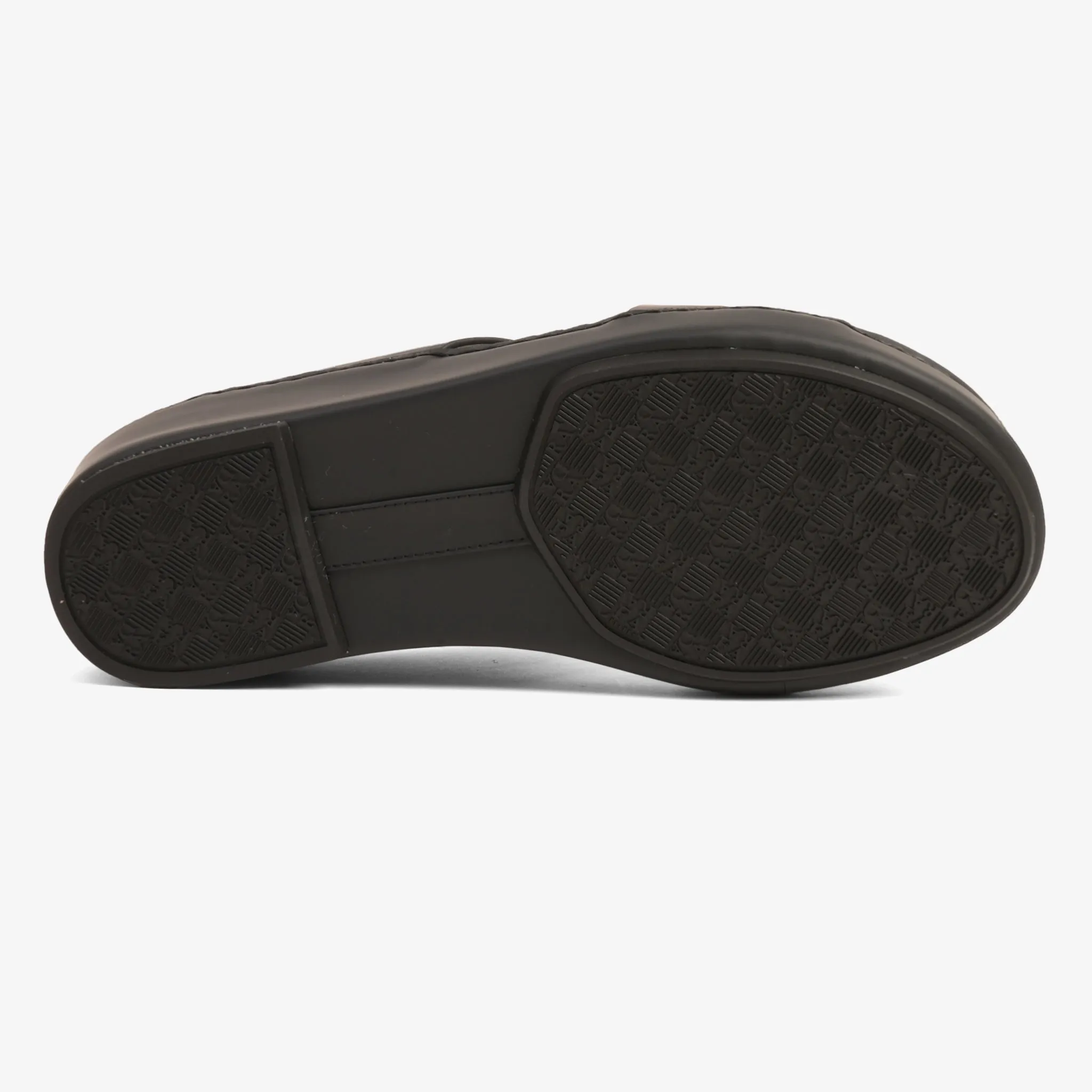 FARADA MENS UNIQUE TEXTURED WITH T-STAP SANDALS BLACK