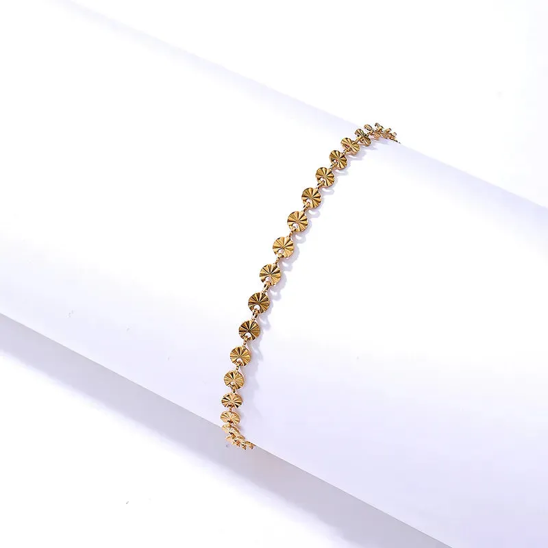Floral Gold Anklet