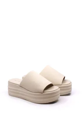 Free People Harbor Flatform Vanilla
