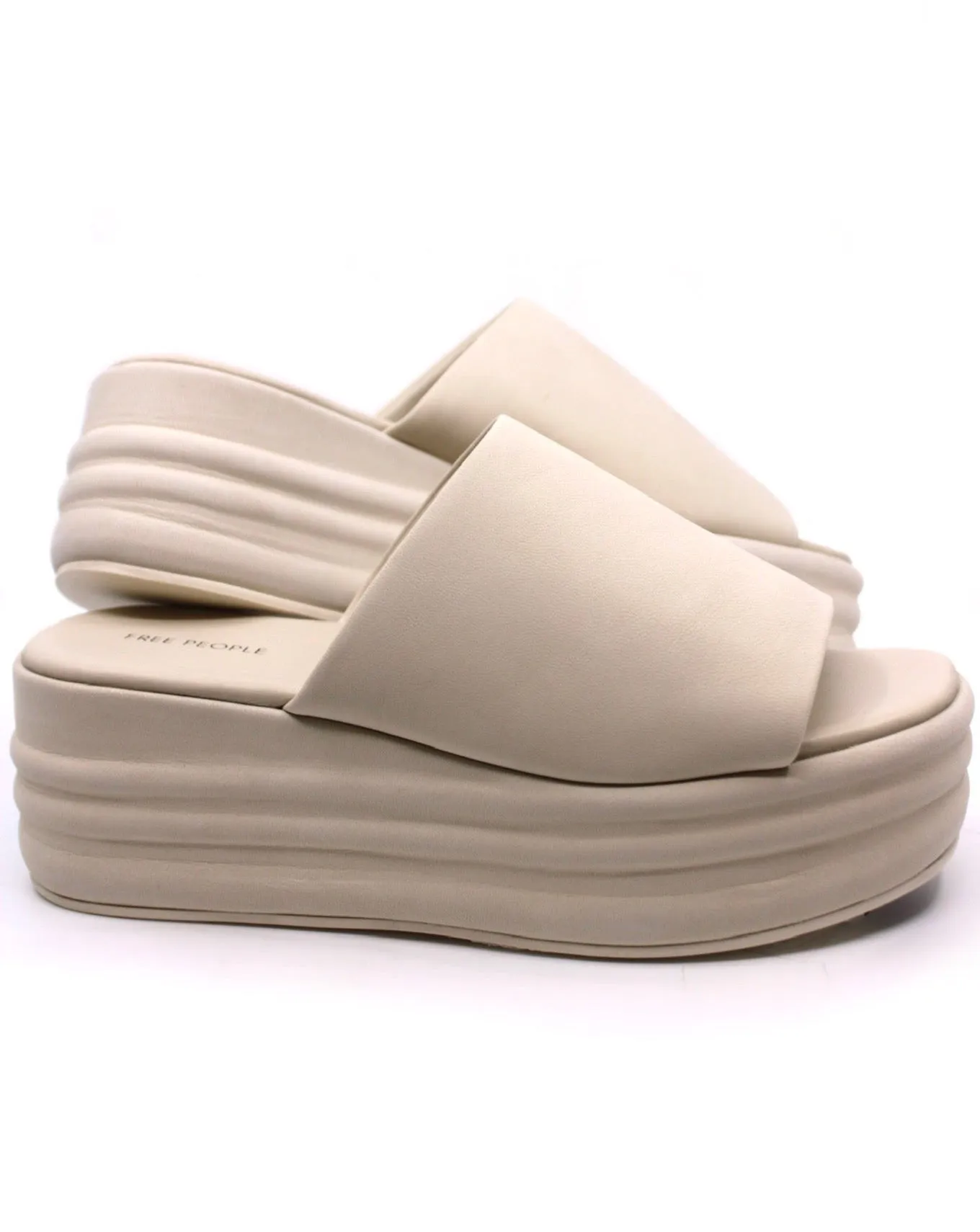 Free People Harbor Flatform Vanilla