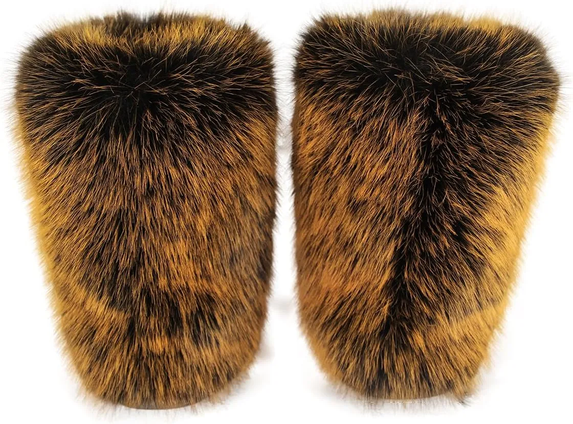 Furry Faux Fur Boots Women's Winter Shoes Woman Fluffy Warm Snow Boots Mid-Calf Comfortable Outdoor Flat