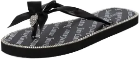 Juicy Couture Women's Flip Flops – Lightweight Beach Sandals, Casual Shower & Pool Slides