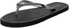 Juicy Couture Women's Flip Flops – Lightweight Beach Sandals, Casual Shower & Pool Slides