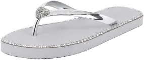 Juicy Couture Women's Flip Flops – Lightweight Beach Sandals, Casual Shower & Pool Slides