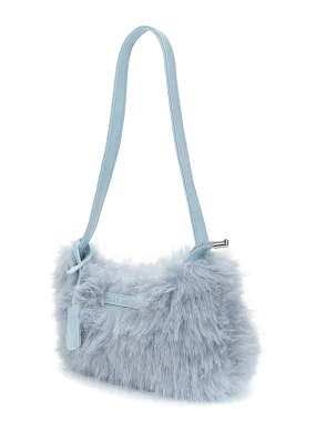 Keddo Couture Baby Blue Faux Fur Handbag