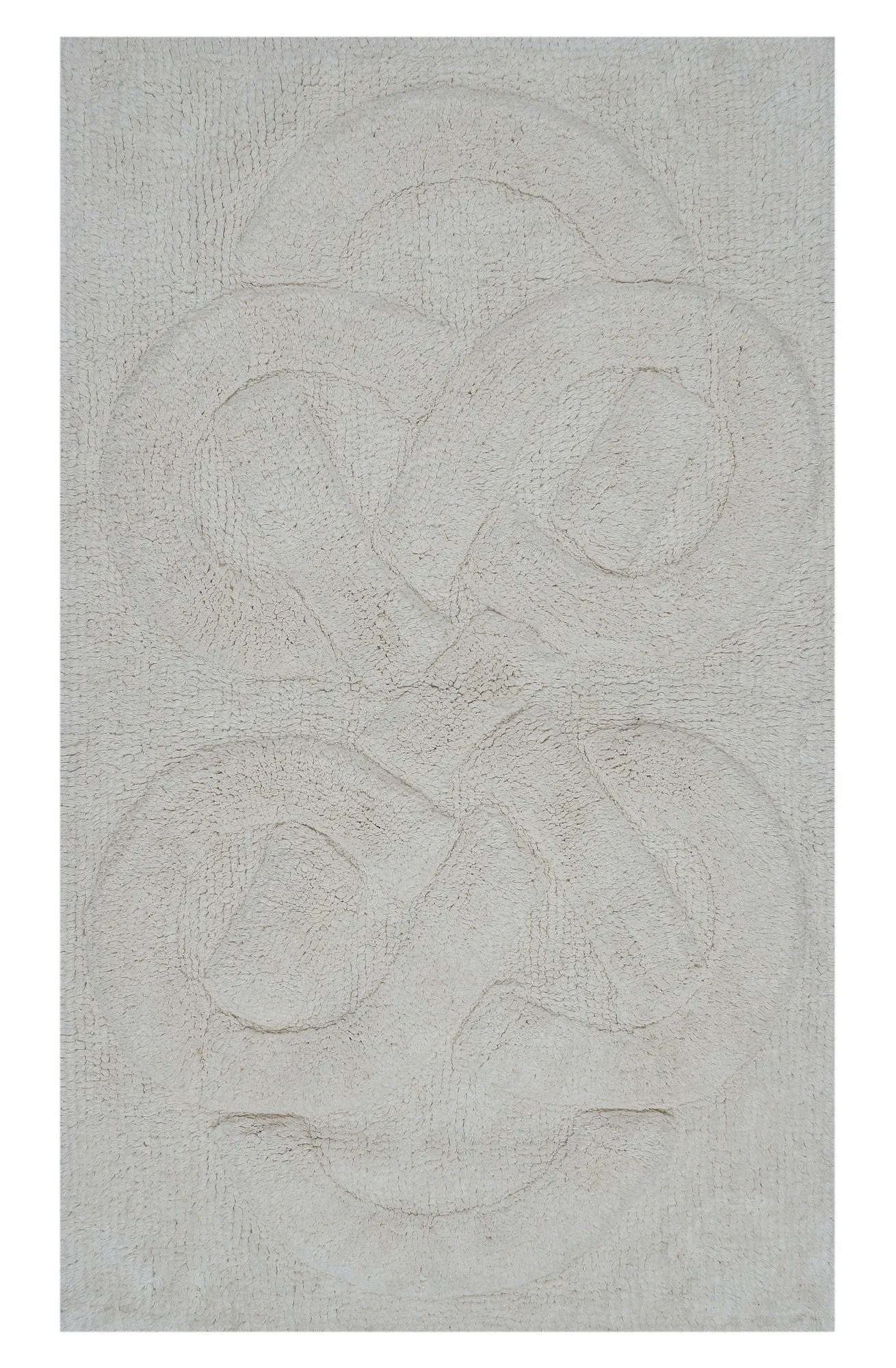 Knightsbridge Tuft Twisted 220 GSF Non Skid Back Bath Rug 20 x 30
