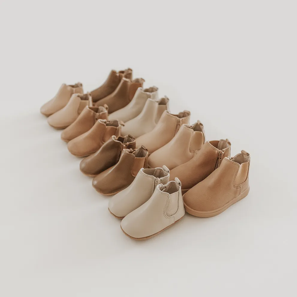 Leather Chelsea Boot | Color 'Honey' | Soft Sole
