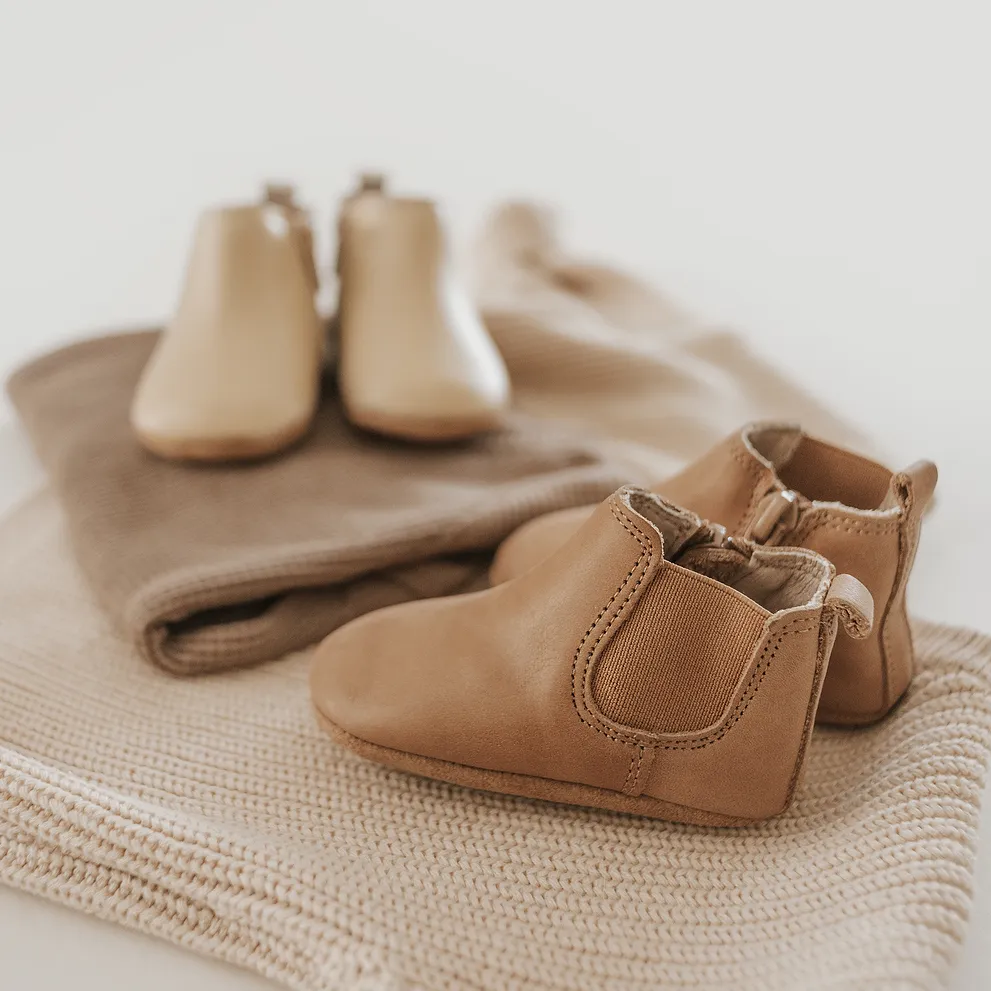 Leather Chelsea Boot | Color 'Sand' | Soft Sole