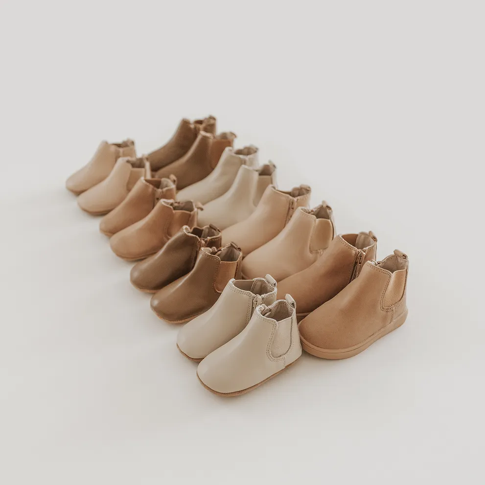 Leather Chelsea Boot | Color 'Sand' | Soft Sole