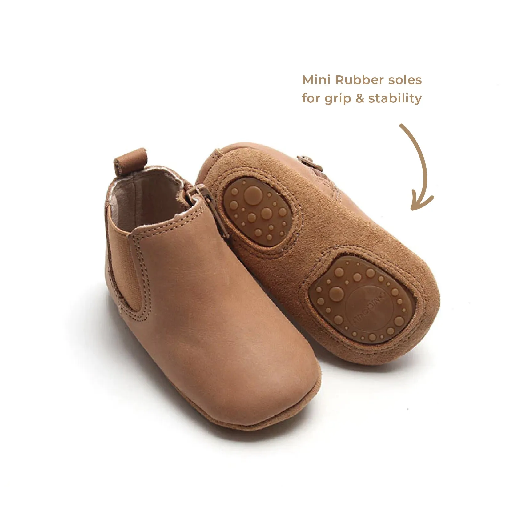 Leather Chelsea Boot | Color 'Sand' | Soft Sole